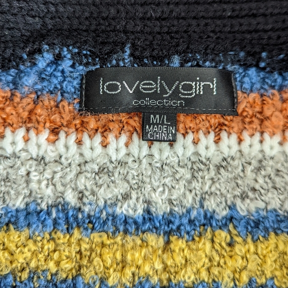 Boho Striped Cardigan Button-up Sweater - Picture 7 of 10